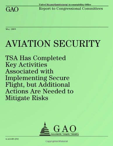 Cover for United States Government Accountability Office · Aviation Security (Pocketbok) (2009)