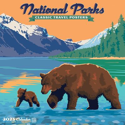 National Parks (Art) 2025 12 X 12 Wall Calendar (Calendar) (2024)