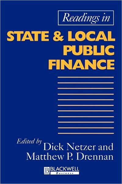 Cover for MP Drennan · Readings in State and Local Public Finance (Pocketbok) (1995)