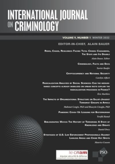 Cover for Bauer Alain Bauer · International Journal on Criminology: Volume 9, Number 1, Winter 2022 (Paperback Book) (2022)