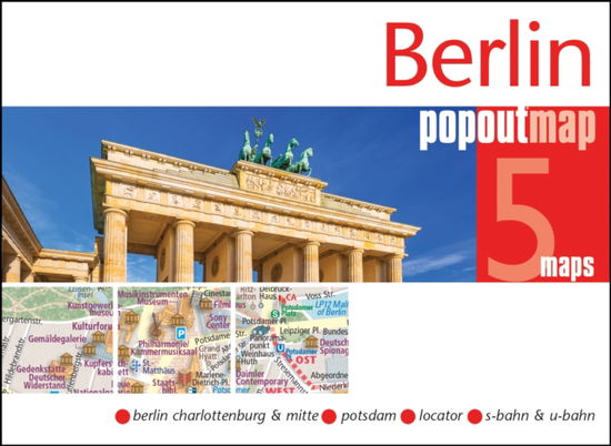 Cover for Popout Map · Berlin PopOut Map: Pocket sized, pop up map of Berlin city centre - PopOut Maps (Landkarten) (2025)