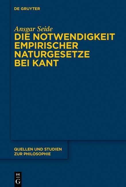 Cover for Seide · Die Notwendigkeit empirischer Nat (Book) (2020)