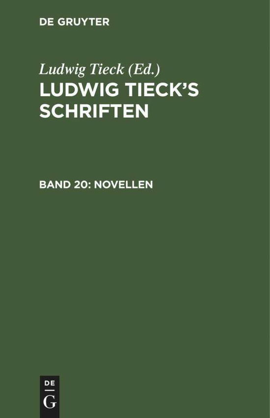 Cover for Ludwig Tieck · [der Jahrmarkt. der Hexen-Sabbath] : Aus (Book) (1901)