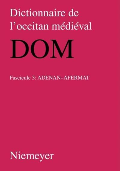 Cover for No Contributor · Adenan - Afermat (Paperback Bog) (2001)