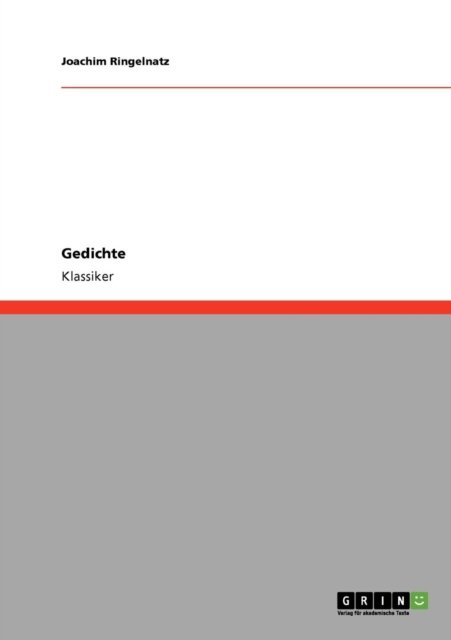 Cover for Joachim Ringelnatz · Gedichte (Pocketbok) [German edition] (2008)