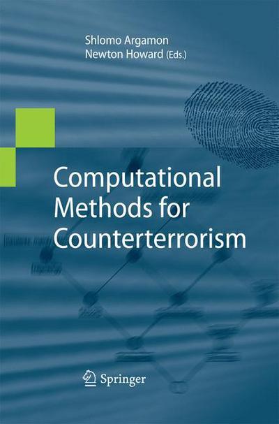 Cover for Shlomo Argamon · Computational Methods for Counterterrorism (Paperback Book) [2009 edition] (2014)