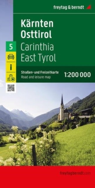 Carinthia, East Tyrol Road and Leisure Map: 1:200,000 scale (Landkart) (2024)