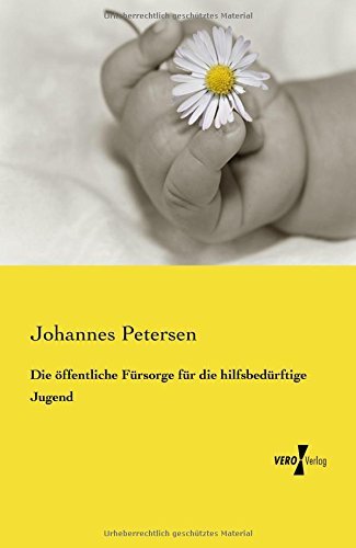 Cover for Johannes Petersen · Die oeffentliche Fursorge fur die hilfsbedurftige Jugend (Paperback Book) [German edition] (2019)