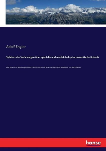 Cover for Engler · Syllabus der Vorlesungen über sp (Bog) (2017)