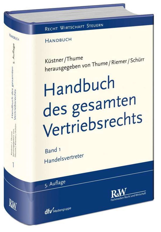 Cover for Thume · Handb.d.gesamten Vertriebsre.1 (Book)