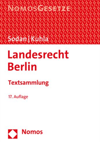 Cover for Helge Sodan · Landesrecht Berlin (Paperback Book) (2021)