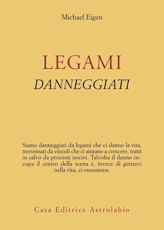 Cover for Michael Eigen · Legami Danneggiati (Book)