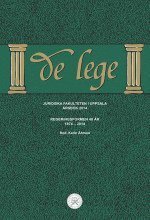 Cover for Karin Åhman · De lege: Regeringsformen 40 år 1974-2014 (Gebundesens Buch) (2014)