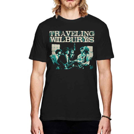 Cover for Traveling Wilburys - The · The Traveling Wilburys Unisex T-Shirt: Performing (Black) (T-shirt)