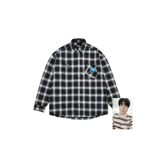 Cover for JIN (BTS) · RUNSEOKJIN Checkered shirt (Shirt) [Incl. Photocard edition] [Size Small] (2025)