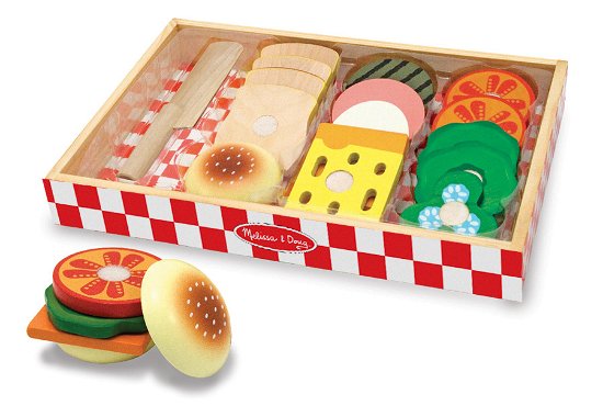 Cover for Melissa And Doug · Melissa And Doug - Wooden Sandwich Making Set (Legetøj) (2017)