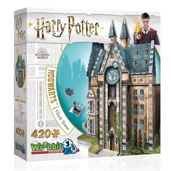 Harry Potter: Hogwarts Clock Tower (420pc) 3D Jigsaw Puzzle - Harry Potter - Board game - WREBBIT 3D - 0665541010132 - 