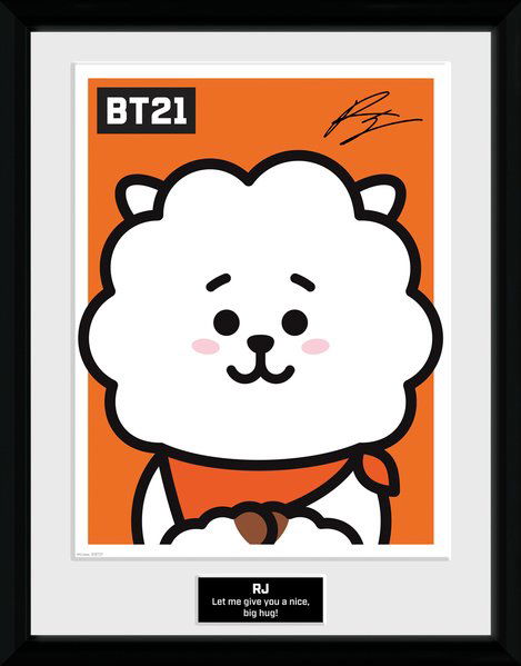 BT21 RJ Framed Print 30cm x 40cm - Bt21 - Merchandise - BT21 - 5028486423132 - 11. oktober 2019