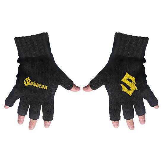 Cover for Sabaton · Sabaton Unisex Fingerless Gloves: Logo (CLOTHES) [Black - Unisex edition]