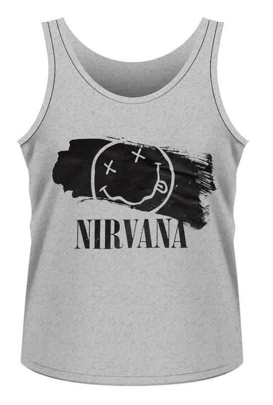 Cover for Nirvana · Smiley Paint (Tanktop) [size XXL] [Grey edition] (2016)