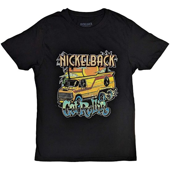 Nickelback Unisex T-Shirt: Get Rollin' - Nickelback - Produtos -  - 5056737223132 - 