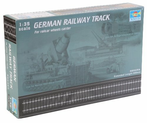 Cover for Trumpeter · 1/35 German Railway Track For Railcar Wheels Carrier (Legetøj)