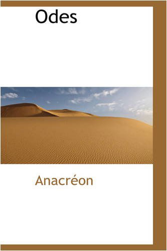 Cover for Anacréon · Odes (Paperback Book) (2008)