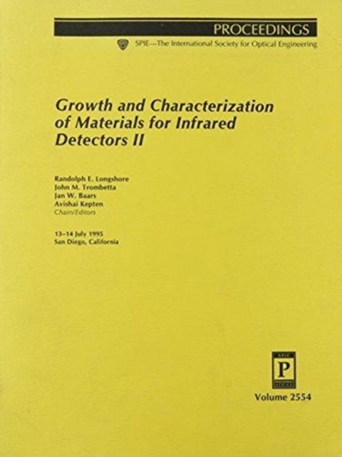 Cover for Baars · Growth &amp; Characterization of Materials For Infra (Paperback Book) (2006)