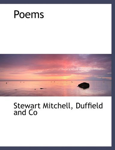 Cover for Stewart Mitchell · Poems (Paperback Book) (2010)