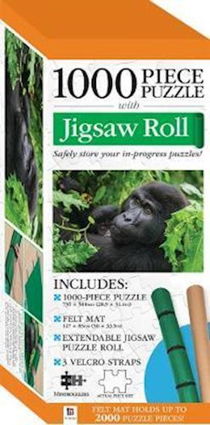 Cover for Hinkler Pty Ltd · Jigsaw Roll with 1000-Piece Puzzle: Gorilla - Jigsaw with Felt Roll (GAME) (2017)