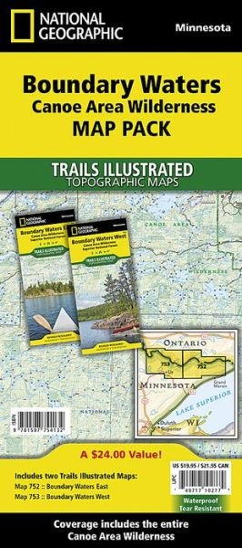 Boundary Waters, Map Pack Bundle: Trails Illustrated Other Rec. Areas - National Geographic Maps - Bøger - National Geographic Maps - 9781597754132 - 2020