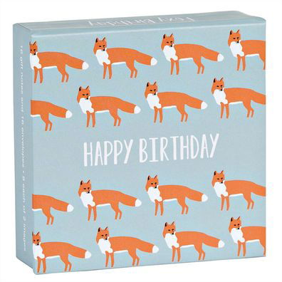 Cover for Ampersand · Foxy Birthday Mini FlipTop Notecard Box - Mini FlipTop Notecards (Flashkort) (2017)