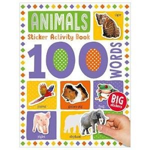 Cover for Make Believe Ideas · 100 Animal Words Sticker Activity - 100 Sticker Activity (Paperback Book) (2020)