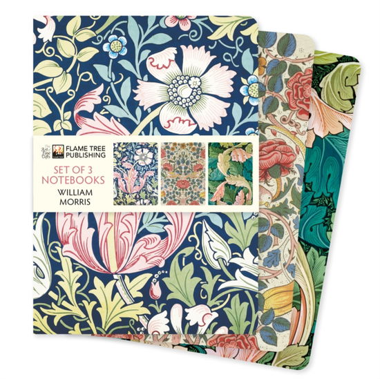 Cover for Flame Tree Studio · William Morris Set of 3 Standard Notebooks - Standard Notebook Collection (Stationery) (2025)