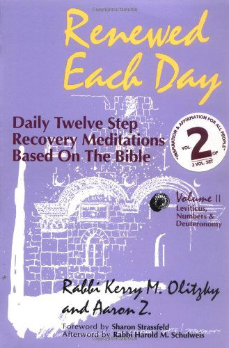 Cover for Rabbi Kerry M. Olitzky · Renewed Each Day—Leviticus, Numbers &amp; Deuteronomy: Daily Twelve Step Recovery Meditations Based on the Bible - Renewed Each Day (Paperback Book) (1992)