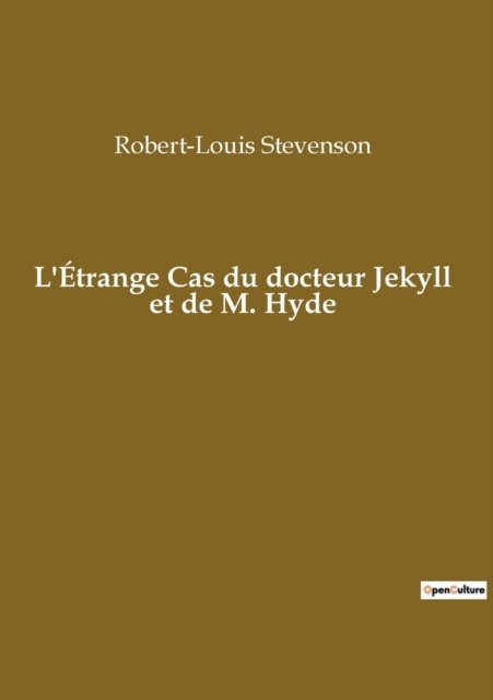 Cover for Robert-Louis Stevenson · L'Étrange Cas du docteur Jekyll et de M. Hyde (Taschenbuch) (2022)