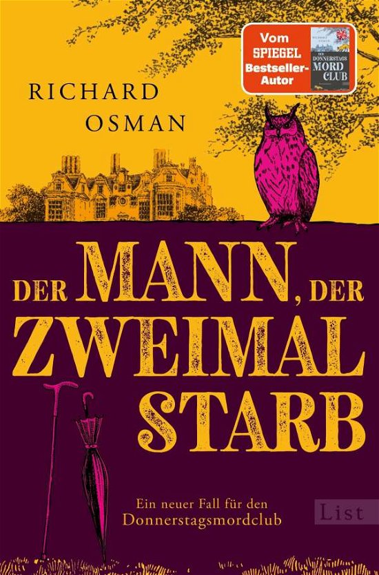 Cover for Richard Osman · Der Mann, der zweimal starb (Paperback Bog) (2022)