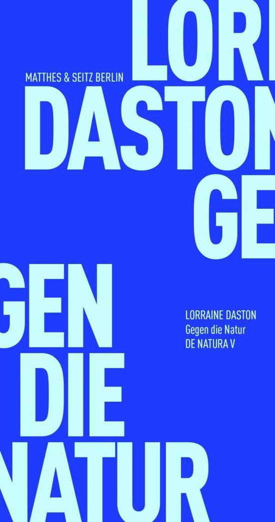 Cover for Daston · Gegen die Natur (Book)