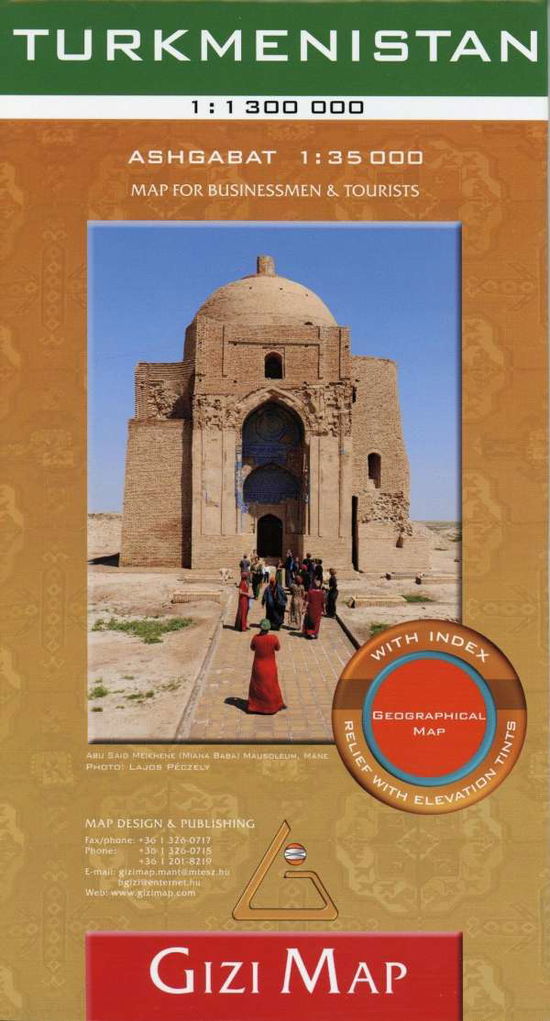 Cover for Gizi Map · Turkmenistan Geographical map for Businessmen &amp; Tourists (Innbunden bok) (2015)