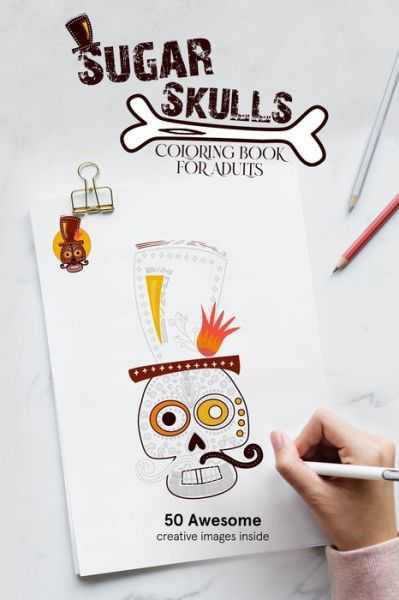 Cover for Yas Design Yassine · Sugar Skull Coloring Book (Pocketbok) (2021)