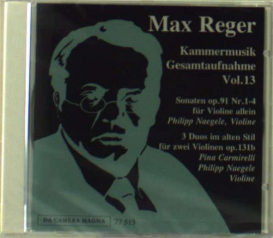 Cover for Reger Max · Kammermusik Gesamtaufnahme Vol 13 (CD)
