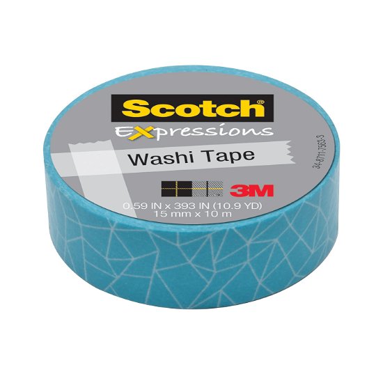 3M Post-it - Nastro Decorativo Scotch Washi Expressions Azzurro Ghiaccio - 3m Post - Merchandise - 3M - 4046719976133 - 