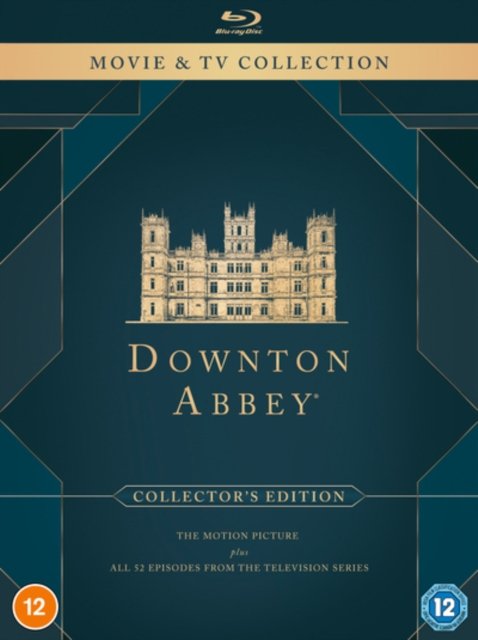 Cover for Downton Abbey · Downton Abbey Series 1 to 6 Complete Collection + Downton Abbey - The Movie (Blu-ray) (2020)