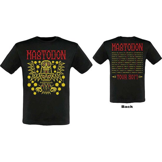 Cover for Mastodon · Mastodon Unisex T-Shirt: Tribal Demon 2017 Event (Back Print/Ex Tour) (T-shirt) [size L] [Black - Unisex edition]