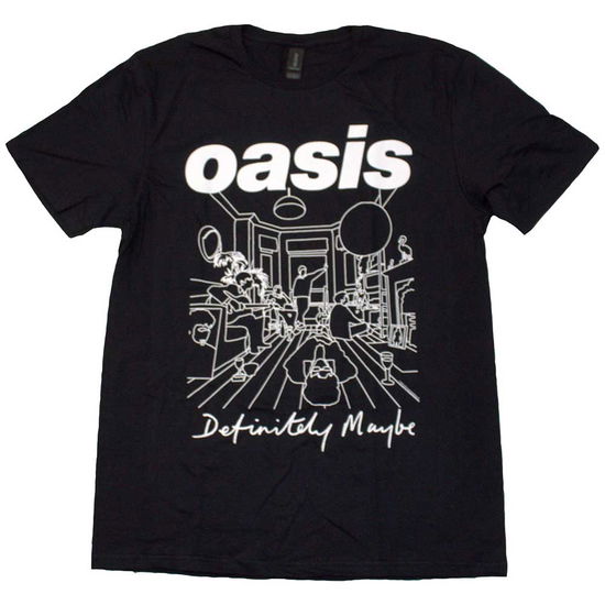 Cover for Oasis · Oasis Unisex T-Shirt: Definitely Maybe Line Drawing (T-shirt) [size M]