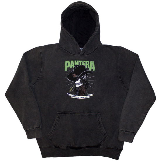 Pantera Unisex Pullover Hoodie: Skeleton Cowboy (Wash Collection) - Pantera - Merchandise -  - 5056737297133 - November 22, 2024