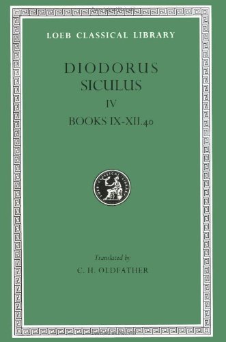 Cover for Diodorus Siculus · Library of History, Volume IV: Books 9–12.40 - Loeb Classical Library (Hardcover Book) (1946)