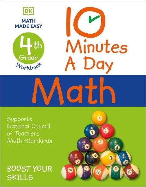 Cover for Carol Vorderman · 10 Minutes a Day Math, 4th Grade (Bog) (2020)