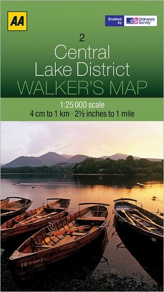 Cover for AA Publishing · Central Lake District - AA Leisure Maps (Landkart) (2012)