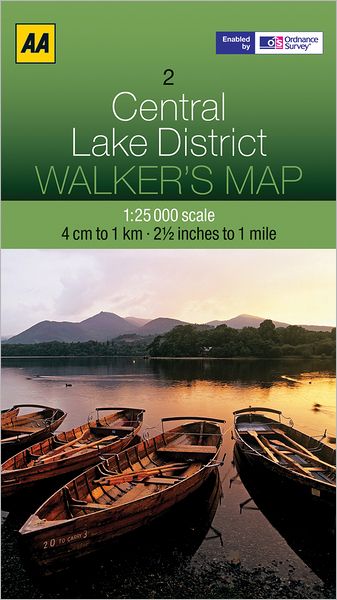 Cover for AA Publishing · Central Lake District - AA Leisure Maps (Landkarten) (2012)